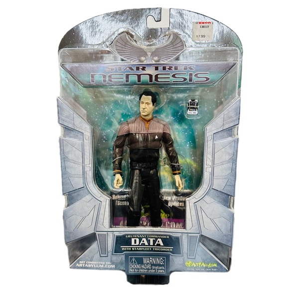 Star Trek Nemesis LIEUTENANT COMMANDER DATA Figure Art Asylum 2002 - NEW SEALED! - Picture 1 of 7
